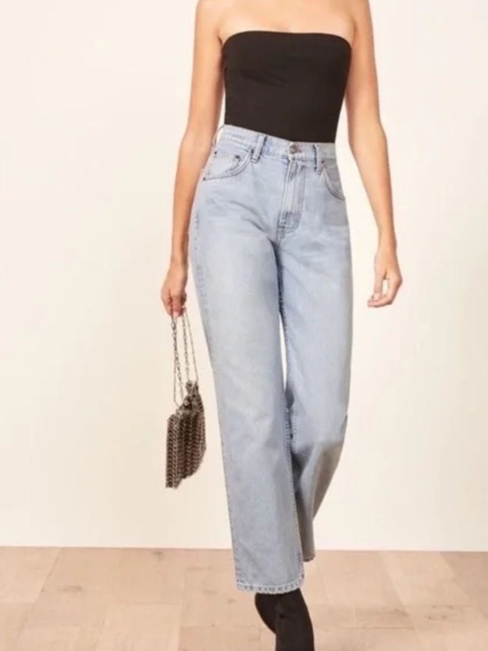 Reformation dawson jeans Light Blue Relaxed Jeans